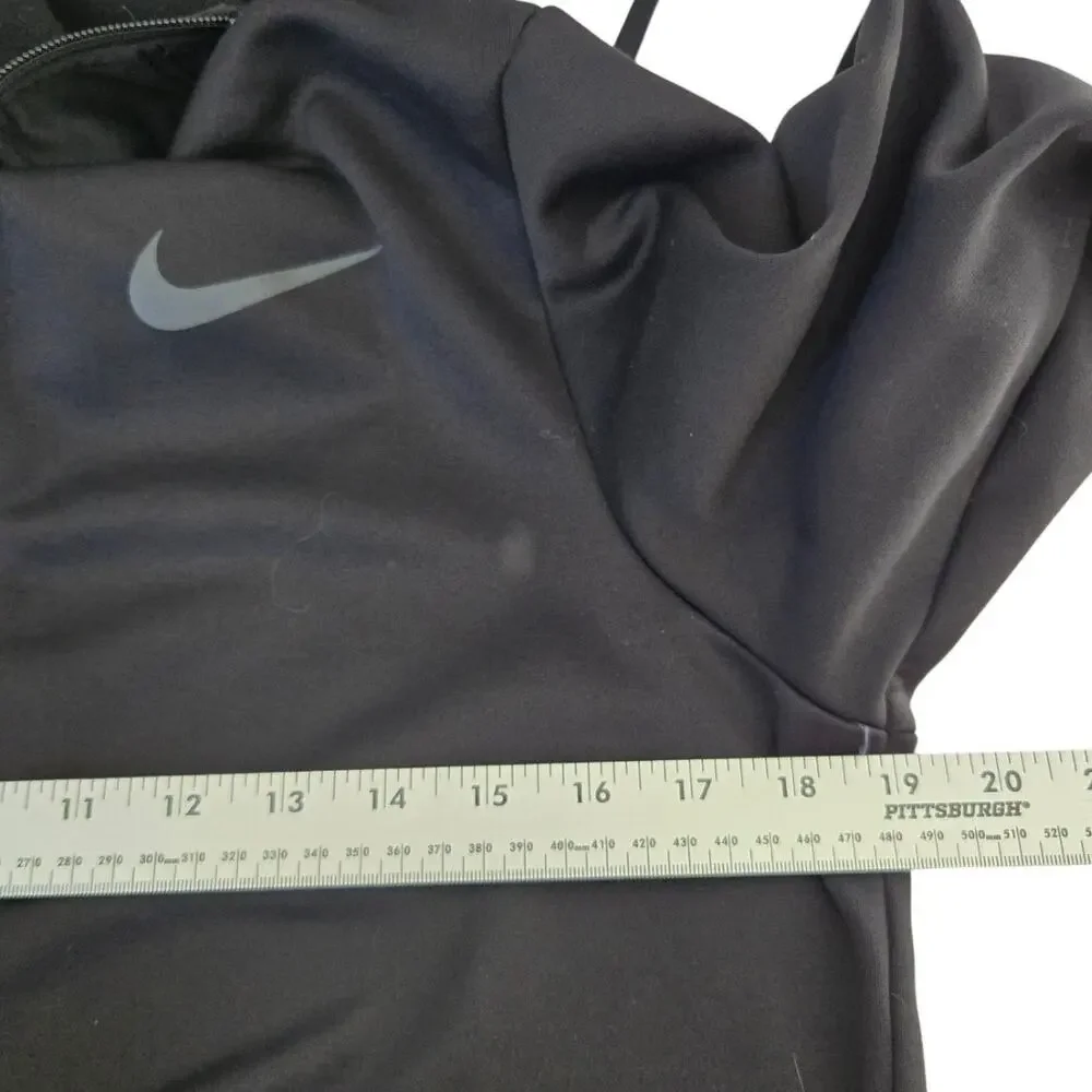 Nike Therma Fit Full Zip Black Athletic Training Outdooe Activewear Hoodie S